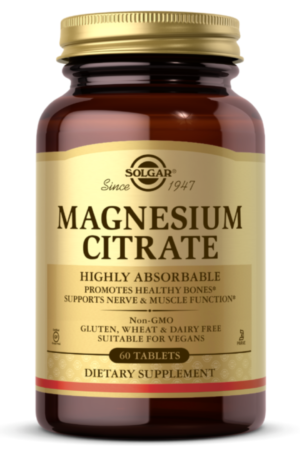 Solgar Magnesium Citrate Tabs 60's